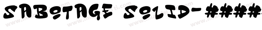 Sabotage Solid字体转换
